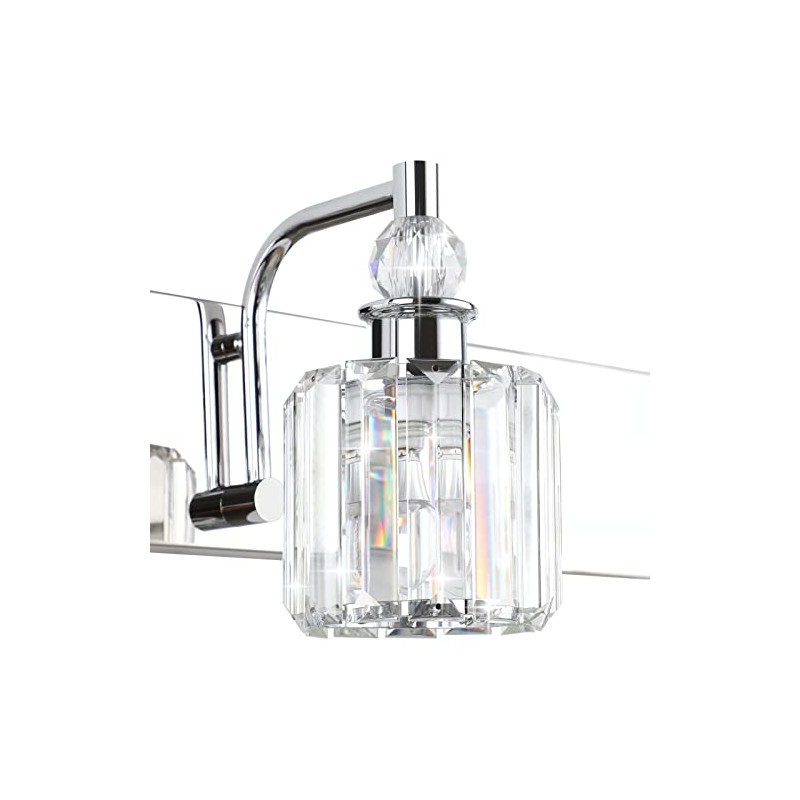 Ralbay Modern K9 Crystal Lamp Shade, Fixture Replacement Crystal Lampshade