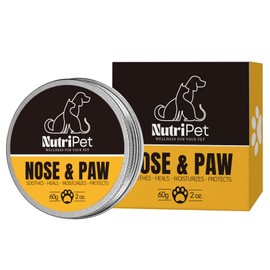 NutriPet Paw Balm Dogs and Cats | Treatment for Dry Skin for Dogs | Moisturizer Wax for Dry and Cracked Paws, Nose and Elbows | 100% Natural Ingredients with Aloe, Coconut Oil, and Vitamin E