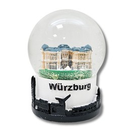 Souvenir Snow Globe Würzburg Residence | Skyline Base | Germany Travel Souvenir | W: 65 mm H: 85 mm / Shake Ball | 30081