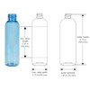 Premium Essential Oil 2 Ounce Cosmo Round Bottles, PET Plastic