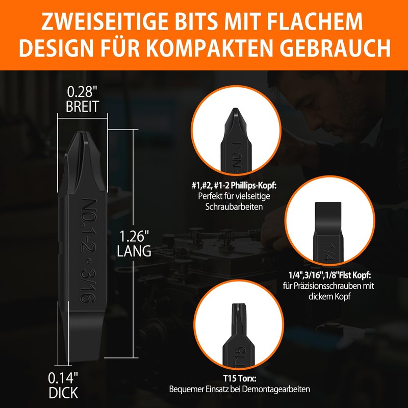 NexTool Bit Kit, 10 PCS Replacement Screwdriver Bits for Multitool–Durable