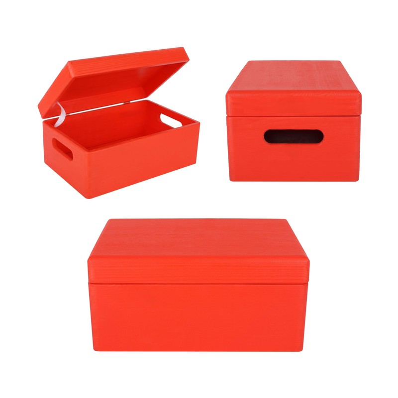 Creative Deco Large Wooden Box, 30 x 20 x 14