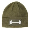 Kings Of NY Barbell Workout Gym Winter Knit Adult Beanie