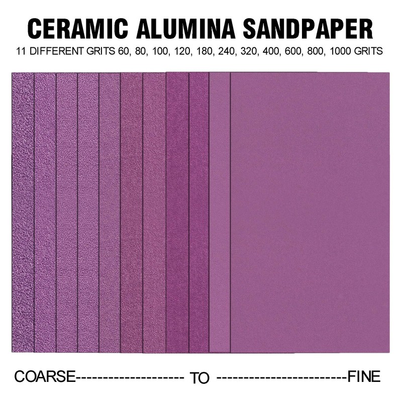 MAXMAN 1/4 Sheet Sandpaper, 20Pcs 800 Grit Sanding Sheets for