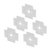 5pcs Hole Pattern Brackets Aluminum Alloy Holes Grid Plates for
