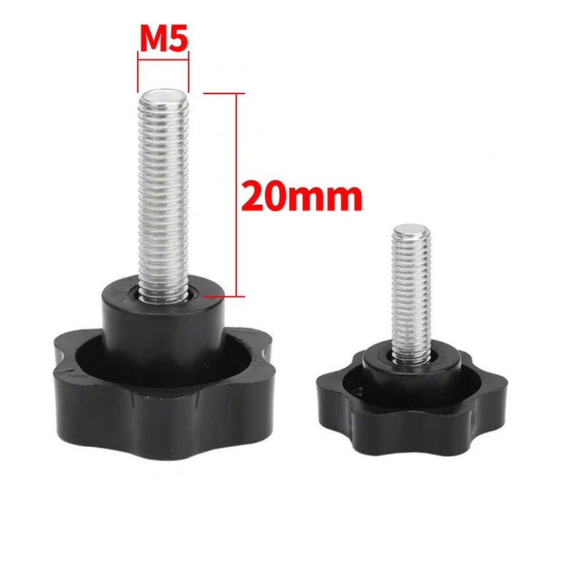 MACHSWON Star Knob Grips M5x20mm Female Thread Clamping Knobs Handle