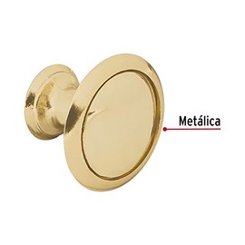 Hermex PER-072, Perilla estilo Moderno, latón brillante