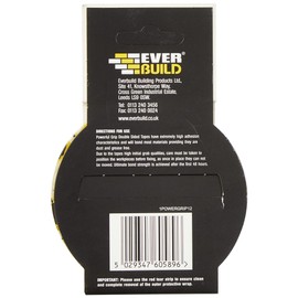 Everbuild Mammoth Powerful Grip Tape, Reinforced Double Sided Tape, Clear, 12 mm x 2.5 m