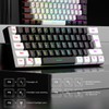 Denash Gaming-Tastatur- und Maus-Kombination, USB-C-Kabel-Tastatur-Maus, Mehrfarbiges Mechanisches Tastatur- und Maus-Set
