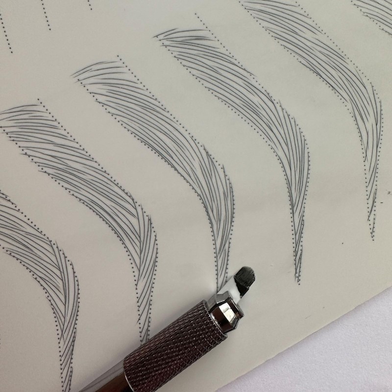 20pcs Disposable Microblading Blade U24 Nano 0.15mm Diameter U-Shaped Microblades