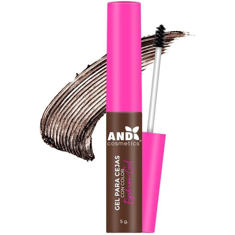Gel para cejas And Cosmetics: Transparente + Café claro, 24h