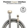 Pack of 2 Flexible Pipe Tap Connector Stainless Steel Braided