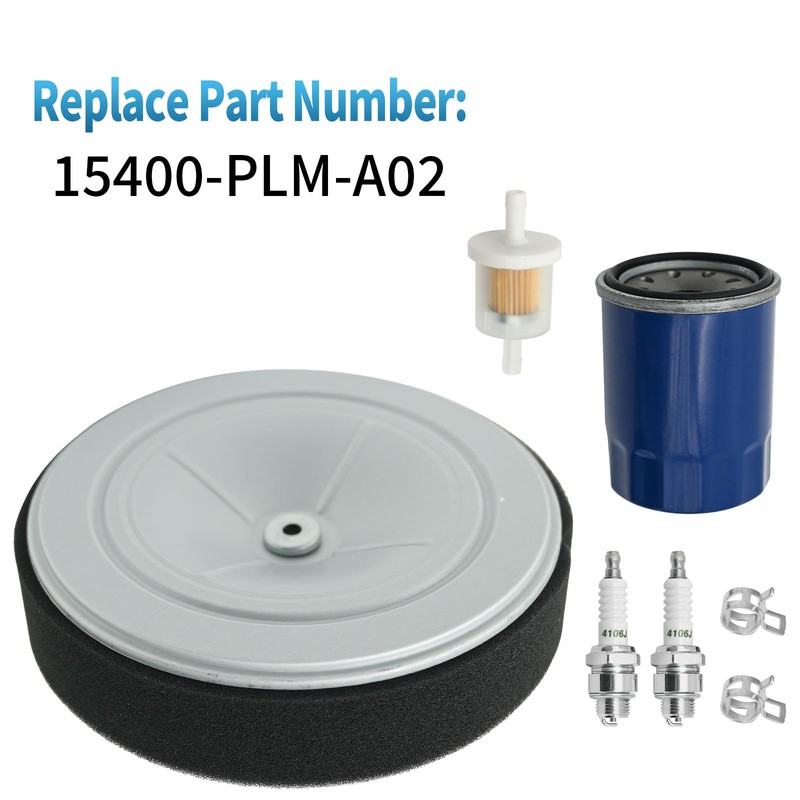 Anxingo 15400-PLM-A02 Oil Filter 17210-Z6L-010 Air Filter Kit Replacement for