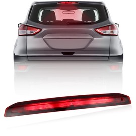 ULTRALTH LED High Mount Third Brake Light for 2013-2019 Ford Escape - Direct Replacement Stop Lamp Assembly | Red Lens, Plug & Play Installation