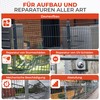 Qualinos 10x High-Quality Double Rod Mat Fence Mounting Accessories Fence