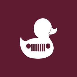 Vinyl Wall Art Decal - Duck Car - 4.5" x 5" - Modern Motivational Quote for Bedroom Mirror Notebooks Laptops Mugs Thermos Cars Window Motorbike Bumper Sticker Windows Decor