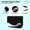 1InTheOffice Letter Opener, Envelope Opener Slitter Concealed Blade, Black 4