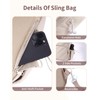 Wandering Nature Sling Bag for Women Lightweight Quilted Crossbody Bag