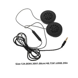 TEHAUX High Fidelity Motorcycle Hardhat Headset Ergonomic Design for Comfort Compatible with Players Durable Headphone for Outdoor Sports Navigation