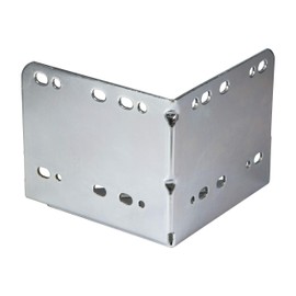 Gedotec Bed Angle Corner Connector Slatted Frame Bed Connector Metal for Heavy Loads 115 x 100 x 115 mm Galvanised Steel Sturdy Angle Extra Strong 1 Piece Bed Fitting for Screws in Wood