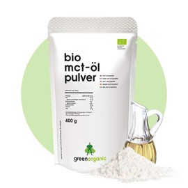 Bio MCT-Öl-Pulver Kokos vegan, laktosefrei, Keto, Bulletproof, C8/C10 MCT, geschmacksneutral - 400g
