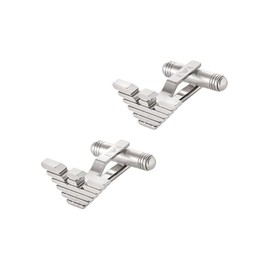 Emporio Armani Men's Silver-Tone Stainless Steel Cufflink, EGS3164040