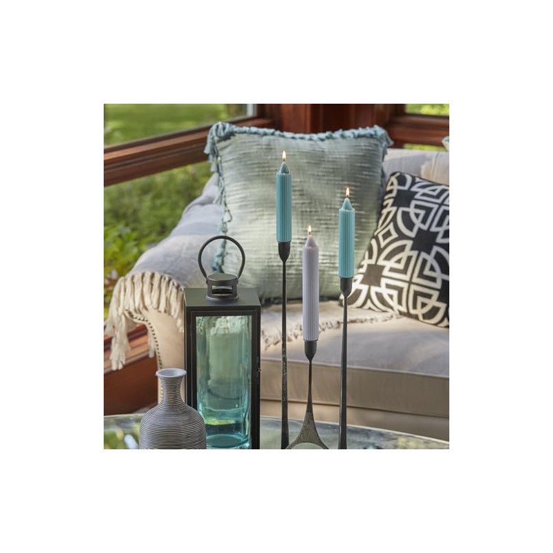 Root Candles 4-Count Unscented Dinner Candles Dripless Beeswax Enhanced Grecian