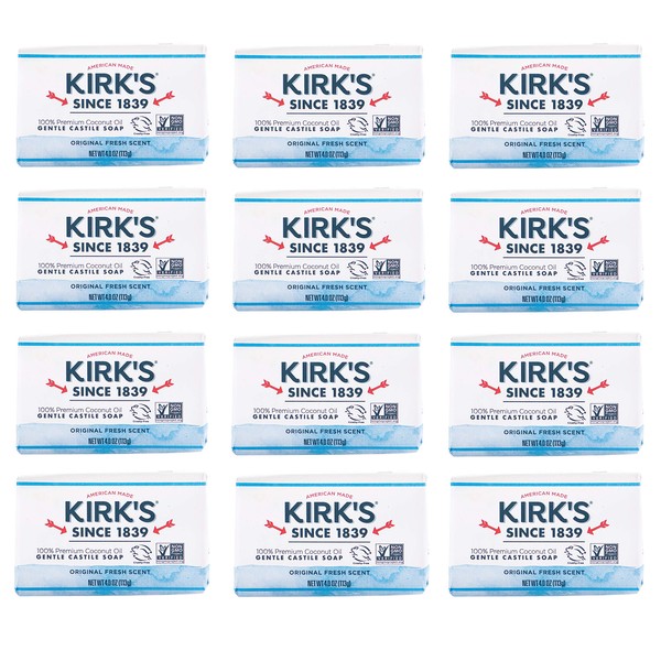 Kirk's Castile Bar Soap Clean Soap for Men, Women &