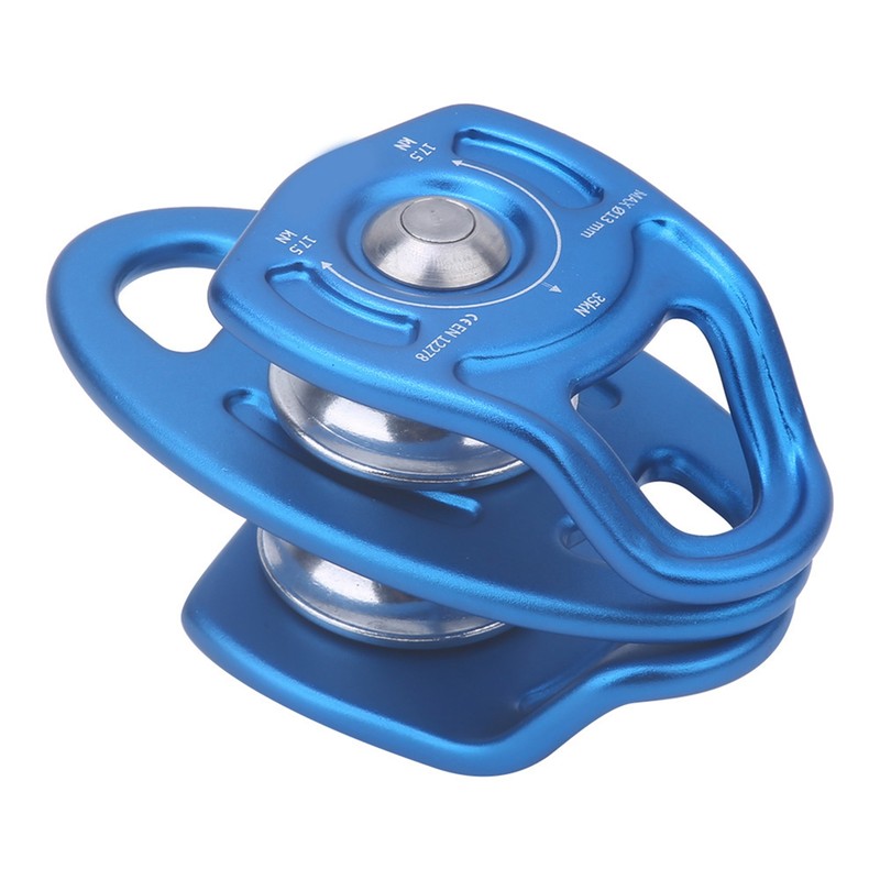Outdoor Coaxial Movable Side Swing Double Pulley for Climbing Crossing
