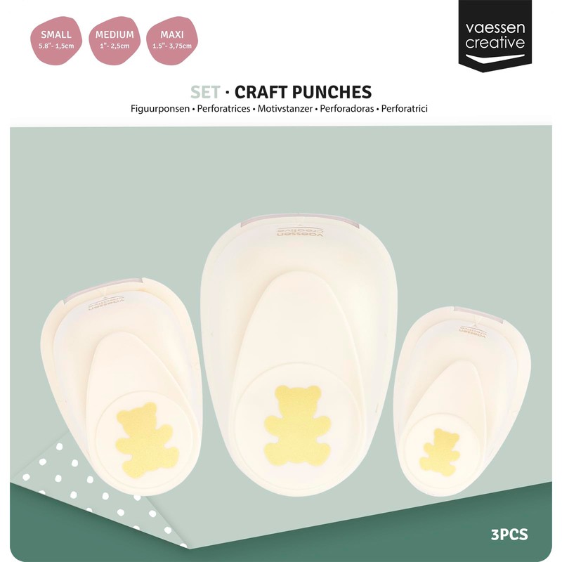 Vaessen Creative Punch Set – Motif Punch – Animals –