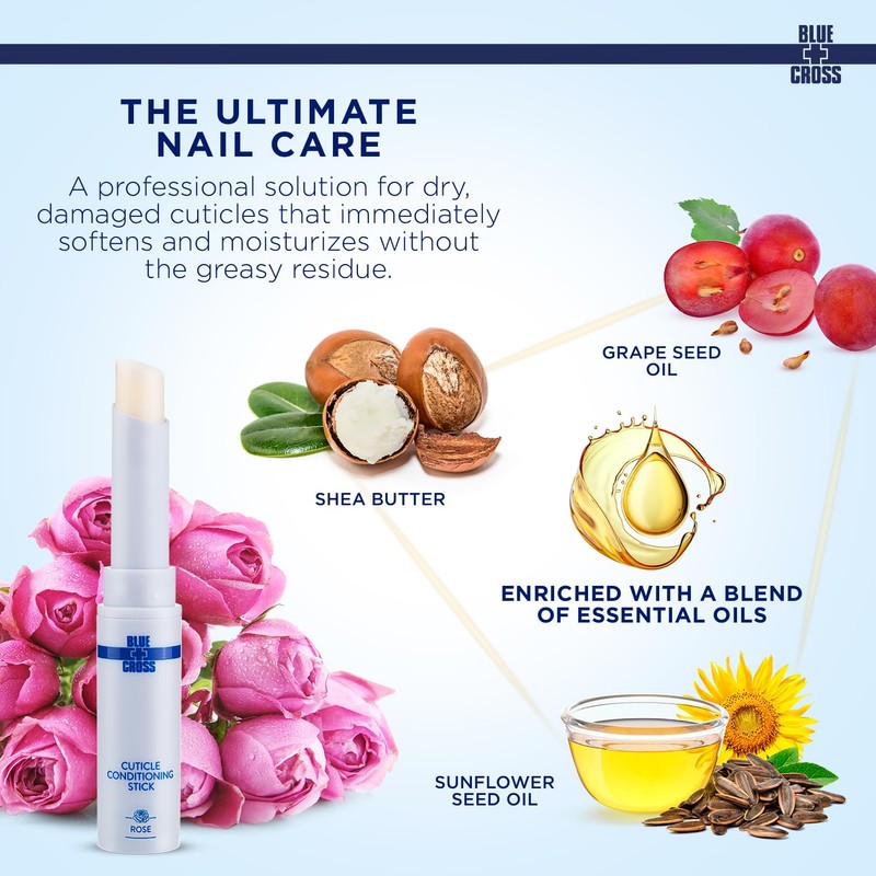 Blossom Blue Cross Professional Nail Care Nourishing Scented Cuticle Softener