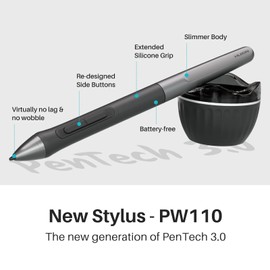 HUION Inspiroy 2 Medium Drawing Tablet with Scroll Wheel 8 Customized Keys Battery-Free Stylus 60° Tilt Support for Digital Art, Design, Sketch, 9x5inch Graphics Tablet, Black