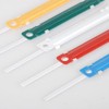 DOITOOL 100pcs Plastic Binding Clips for Loose-Leaf Files Paper Fasteners