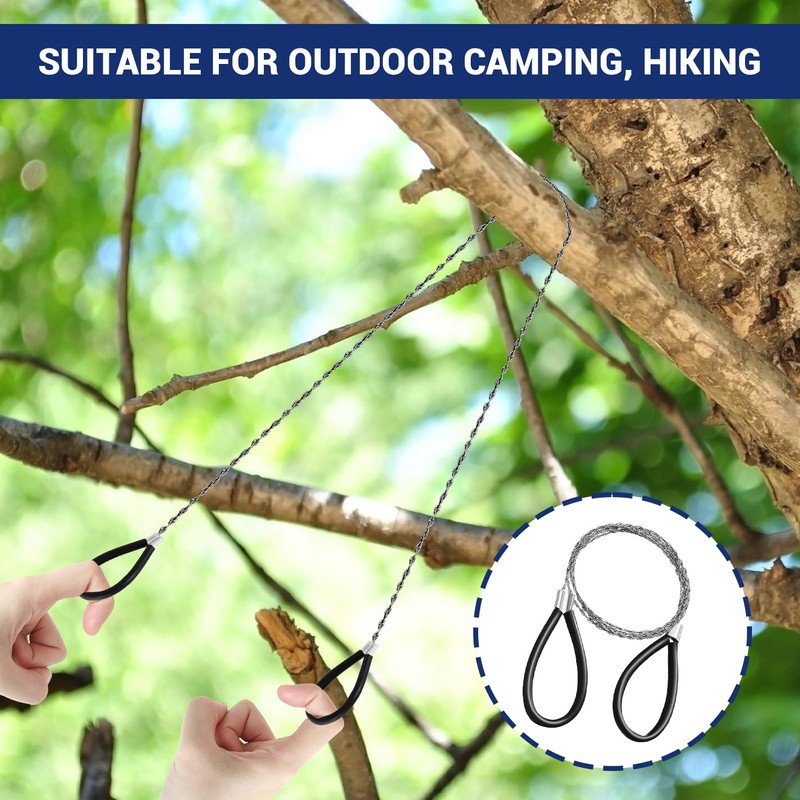 Stainless Steel Wire Saw 6pcs Camping Saw Rope Saws for