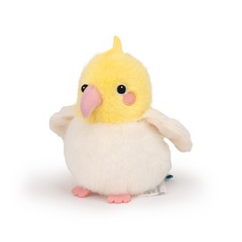 Adorlynetty Realistic Yellow Cockatiel Plush Bird Pendant Doll Gift Decoration