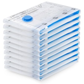 BoxLegend Vacuum Bags 10 Medium 70 x 50 cm Storage Bag Travel Vacuum Reusable Clothes Bag for Clothes Duvets Bedding Pillows