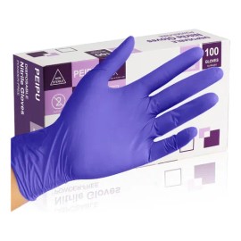 Guantes De Nitrilo Peipu Desechables, Extragrandes, 100 Unid