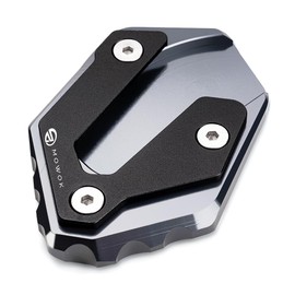 Mowok Motorcycle Side Stand Plate Foot Widening Stand for MT07 MT09 TRACER 9 GT 7 GT 900GT 700GT XSR 700 900 R7 R125 FZ6 XJ6 MT-125 MT-09 SP 2024 Accessories (Grey)
