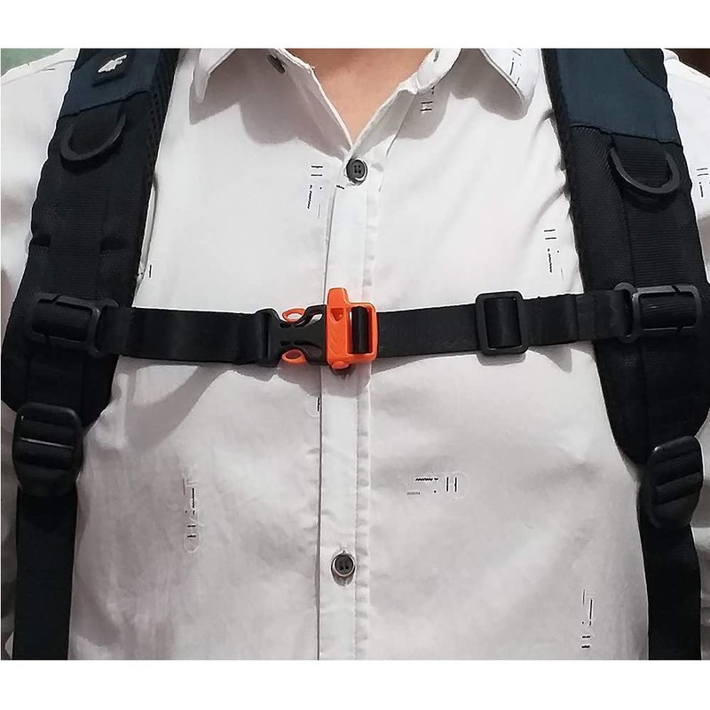 HDHYK 2 Pack Backpack Chest Strap Nylon 3/4 Inch Webbing