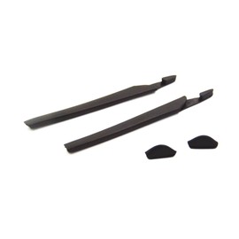 NicelyFit Set of Replacement Temple Arm Socks and Nose Pads for Oakley Crosslink Glass Frames OX8118 OX8027 OX8029 OX8030 OX8031 OX8033 OX3149 OX3128 OX3150 (Black)