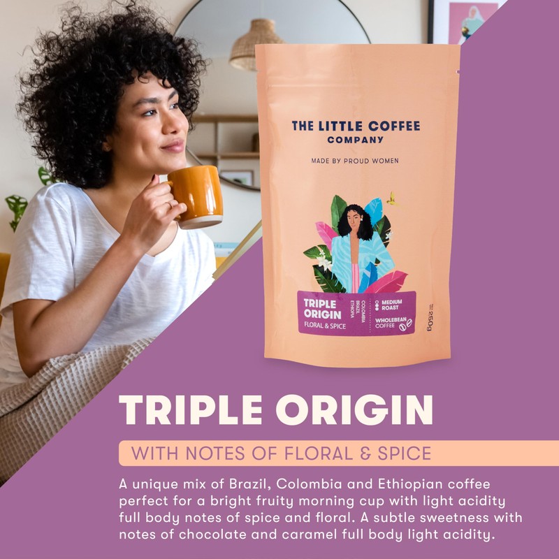 The Little Coffee Company 100% Arabica Bean, Medium Roast, 250g