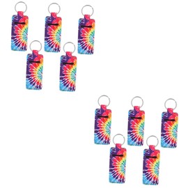 Kisangel 2sets Floating Keychain Holder Portable Lipstick Sleeve Bag Boat Keyring Organizer 5pcs*2