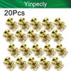 Yinpecly 20pcs Mini Round Knobs 0.28"x0.35" Small Drawer Pulls Handles