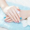 Wooneky Piezas Tablero Mezcla Manicura Bandeja Uñas Portátil Placa Visualización