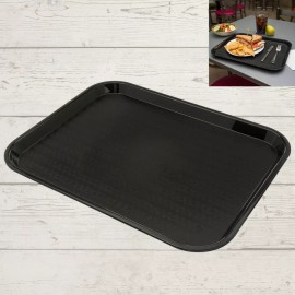 Carlisle Foodservice Products Cafe Plastic Fast Food Tray 14" X 18" Black