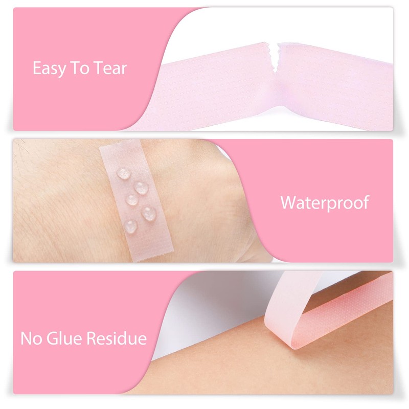 TEOYALL 6 Rolls PE Lash Extension Tapes, Adhesive Breathable Micropore