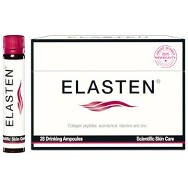 Elasten ELASTEN Complejo de colágeno clínicamente probado para una piel radiante desde el interior – Reduce las líneas finas – Favorece un tejido conectivo sano – 28 colágenos líquidos