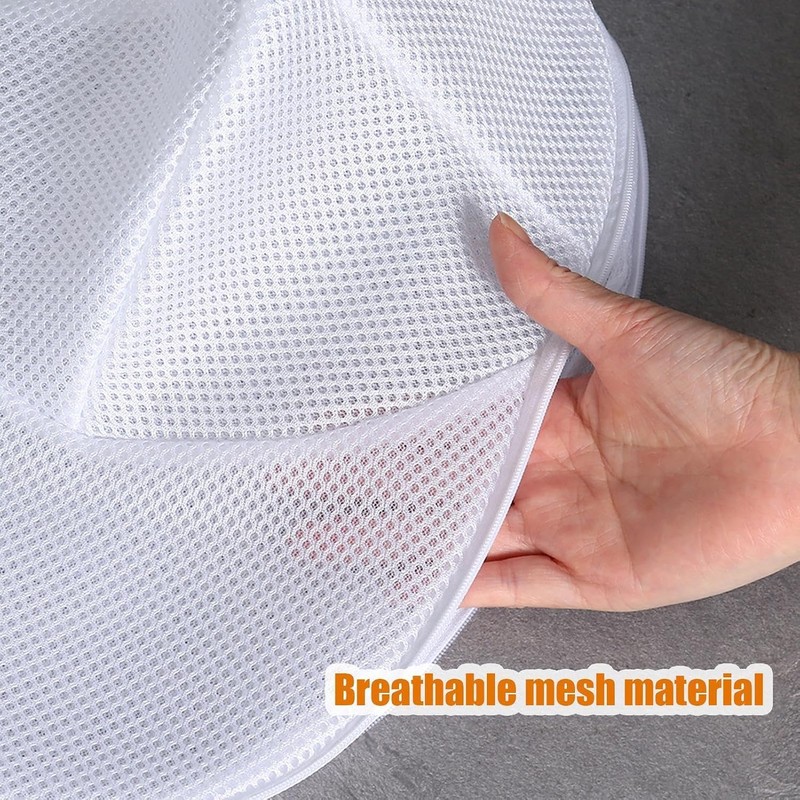 Baseball Hat Washer Mesh Bag, Protective Cap Laundry Cleaner Cage