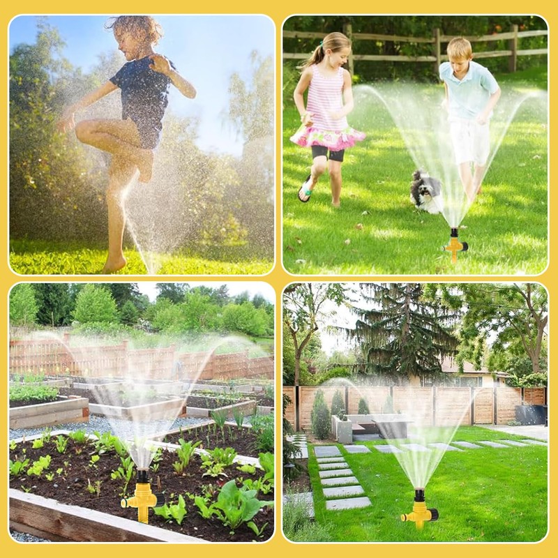 Proxima Direct 3 Pack Garden Sprinklers Lawn Sprinkler Automatic 360°