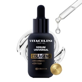 Serum Universal Colágeno 30 mL – Suero Facial con Vitamina B5 y Centella | Serum Hidratante Facial Día y Noche para rutina de Skin Care
